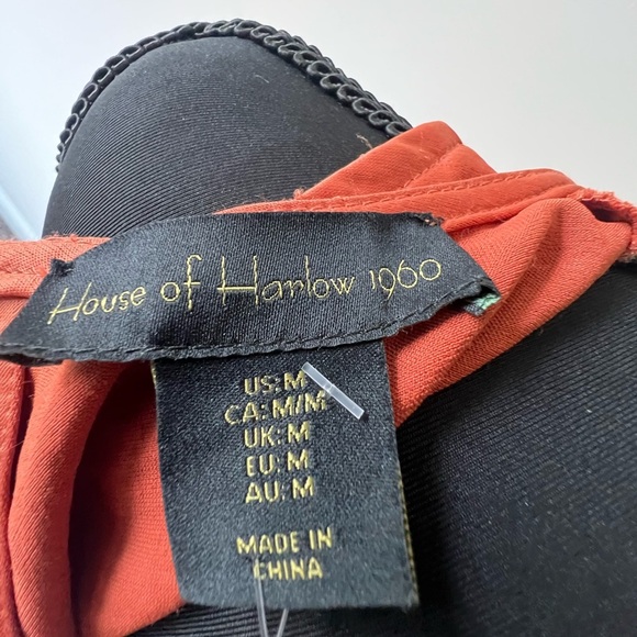 House of Harlow 1960 Rust Orange Ruched Maxi Dress - Picture 4 of 4